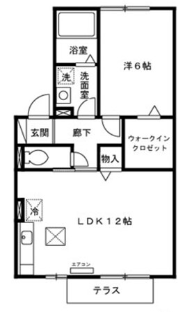 オリーブガーデン C棟の物件間取画像